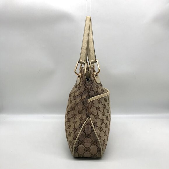 Gucci Brown and Beige Monogram GG Canvas Eclipse Shoulder Bag - Picture 4 of 12